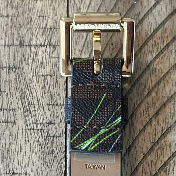 Michael Kors Daisy 🌼 MK Logo Belt Vegan 🌱 Chic Design! Large! - Picture 6 of 17
